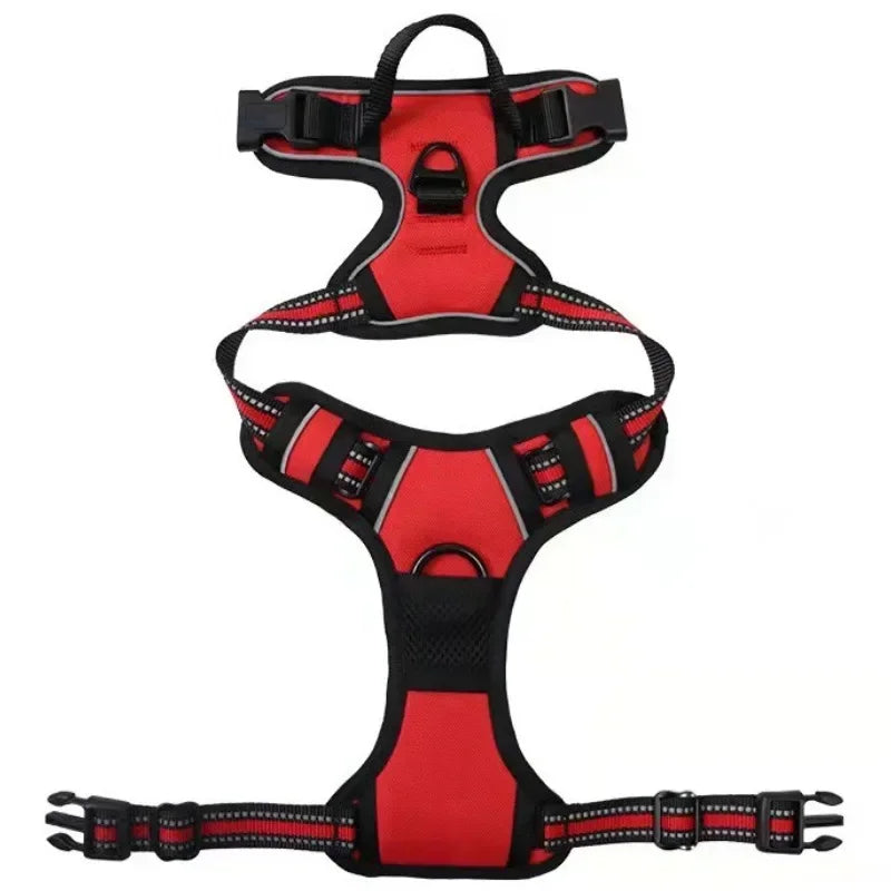 Reflective Adjustable Breathable Vest Chest Strap for Small Medium Large Dogs Pet Dog Harness Cat Puppy Collar Dog Accessoires
