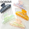 DOREMI Crystal Custom Hairpins Letter Shining One Side Customized Name Hair Clip Shark Clip