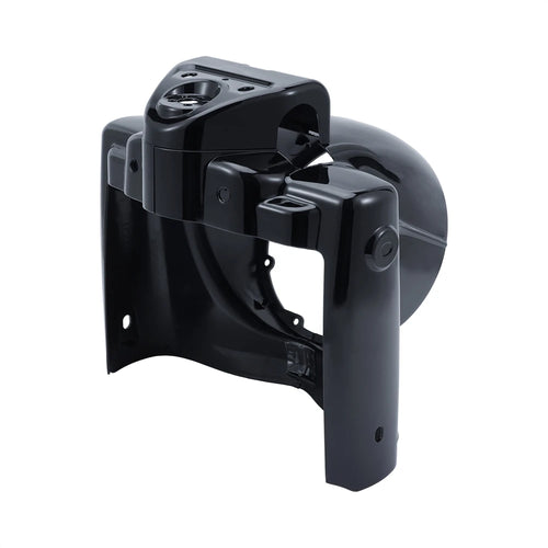 Black 7" Round Front Headlight Nacelle Cover for Harley Touring Road King FLHR 2014-2023