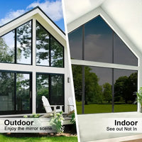 Window Tint Sun Blocking Blackout , for Heat/ Blocking, Daytime Privacy In Homes And Offices,17.7 Inch x 13 Feet