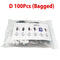 D 100Pcs (Bagged)