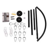 L-Shape Shower Curtain Rail,No Drilling Shower Rail Corner Bathtub Stainless Steel Telescopic Rod, Wardrobe Bathroom Shower Rod