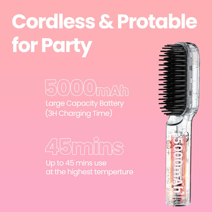 KIPOZI Hair Dryer Brush Negative lon 3 In 1 Hot Air Dryer Styler and Volumizer Pro Hair Straightener Curler Blow Dryer Brush