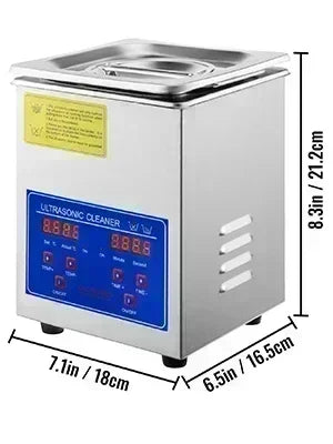 VEVOR Ultrasonic Cleaner 2L 3L 6L 10L 15L 22L 30L Digital Timer Stainless Steel Bath Jewelry Glasses Watch Cleaning Machine
