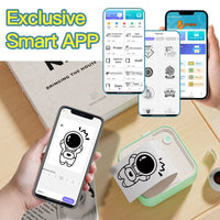 Dolewa D5 Inkless Printing Machine Thermal Printer Label Maker 12-57mm Adjustable Sticker Printer for Code Tag Journal