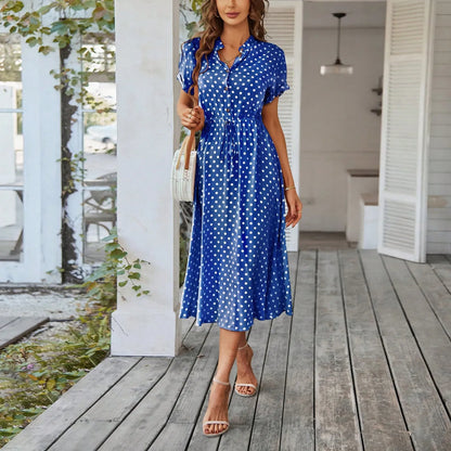 Hot New Women's Summer Maxi Dress 2025 Floral Wrap V Neck Puff Short Sleeve Ruffle Beach Resort Long Dresses