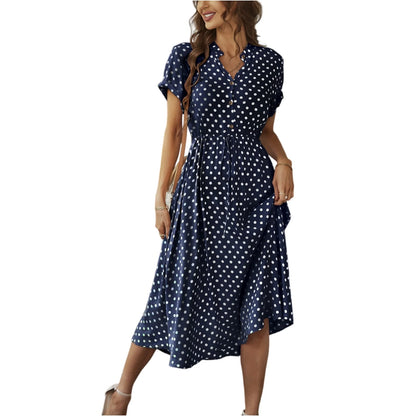 Hot New Women's Summer Maxi Dress 2025 Floral Wrap V Neck Puff Short Sleeve Ruffle Beach Resort Long Dresses
