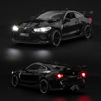 1:32 BMW M4 Coupe Alloy Sports Car Model Diecasts & Toy Vehicles Metal Toy Car Model Sound Light Simulation Collection Gift EzBuyCo