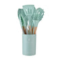 12PCS Food Grade Silicone Kitchen Cookware Utensils Turner Spatula Measuring Spoon Practical Cooking Tool Kitchenware Set