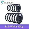 KINGROON 10KG PLA/ ABS/ PETG Filament 1.75mm Black White Gray , Wholesale 10 Rolls PLA ABS PETG Plastic For 3D Printer