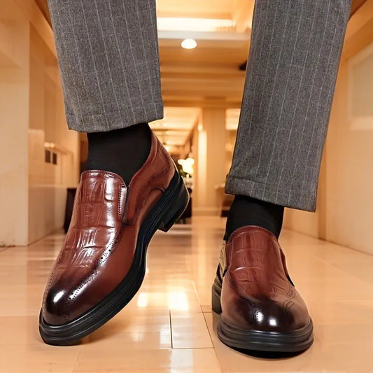 Men's Casual Business Formal Leather Oxfords Shoes Male Wedding Party Office Gentleman Shoes