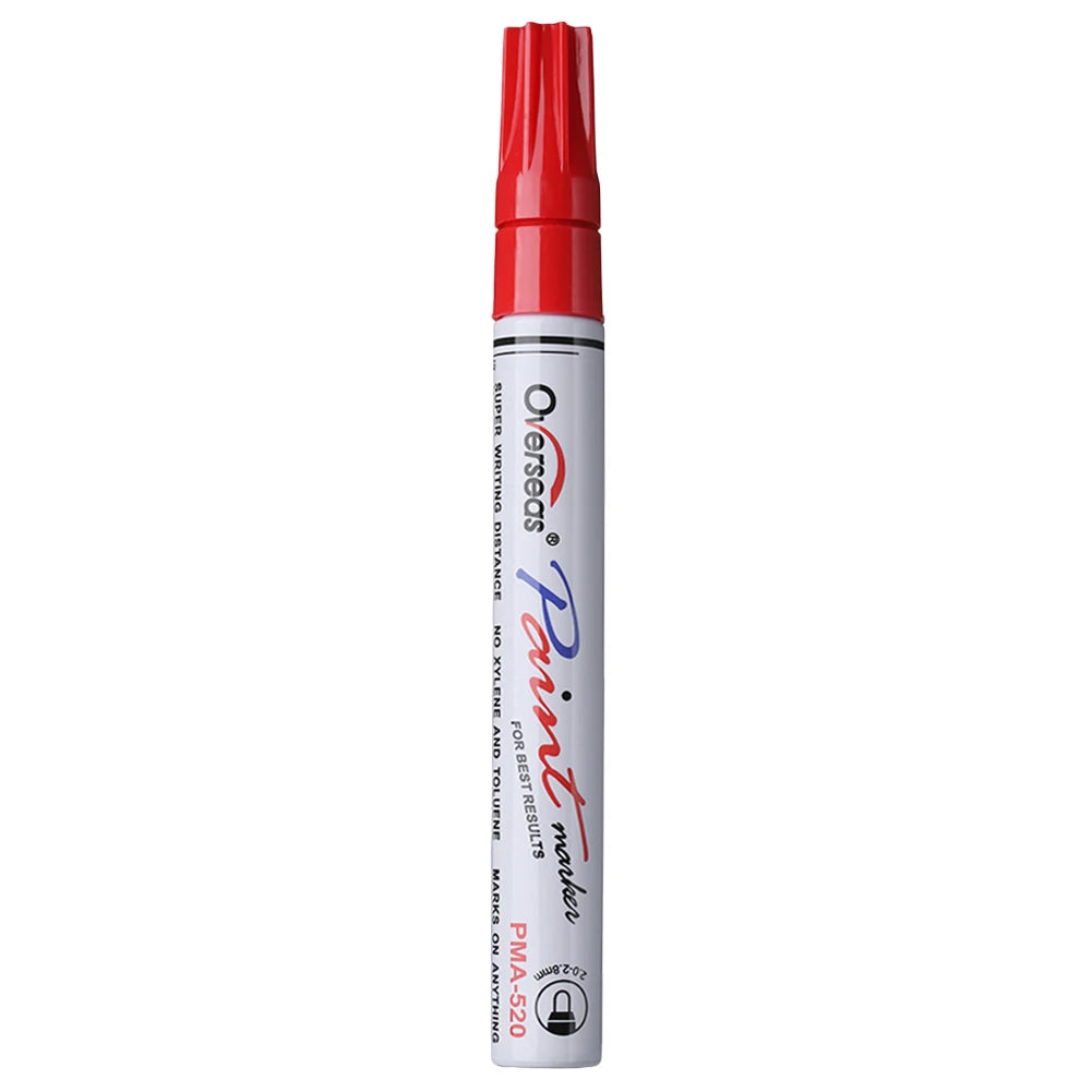 Oily Painting Pen Auto Rubber Tyre Polishes Paint Cleaner Car Wheel Tire Metal Permanent Marker Graffiti Touch Scratch Wet Wax