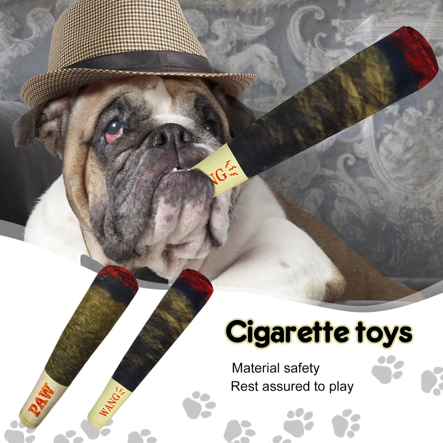 Funny Dog Toys, Plush Squeaky Toys For Medium Small And Large Dog, Cool Stuffed Cute Gifts For Dog, Catnip Toy Doobies Cat Stuff
