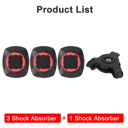 Motorcycle Handlebar Phone Holder 360°Bicycle Quad Lock Bracket Security Navigation Support Mount Moto Anti-Shock Phone Brackets
