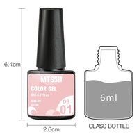 6/8Pcs Spring Pink Color Gel Nail Polish Set Semi Permanent Varnishes Nail Art Design Hybrid Soak Off UV LED Gel Manicure Kit