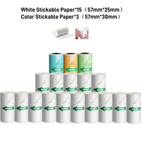 B3 Portable Photo Printer with Bluetooth iOS Android for Inkless Thermal Printing  Sticker Printer Label Maker DIY Toy Kids Gift