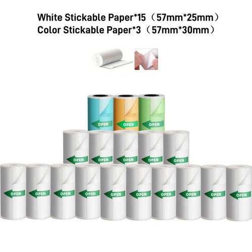 B3 Portable Photo Printer with Bluetooth iOS Android for Inkless Thermal Printing  Sticker Printer Label Maker DIY Toy Kids Gift