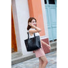 Women's Soft Faux Leather Tote Shoulder Bag From, Big Capacity Tassel Handbag