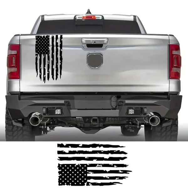 Premium Glossy American Flag Car Stickers Durable Auto Vinyl Decals for Dodge Ram Ford F150 Trucks Easy To Apply Decoration
