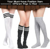 6 Pairs Over Knee Thigh Socks Knee-High Warm Stocking Women Boot Sock Leg Warmer High Socks for Daily Wear, Cosplay