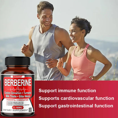 Berberine, Ceylon Cinnamon, Turmeric, Milk Thistle, Bitter Melon, Immune Function, Cardiovascular and Digestive Health