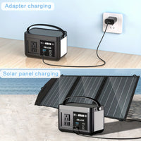 Portable Power Station P86,88.8Wh 3.7 V LiFePo4 Battery,with 120W (150W Peak) AC Outputs, Solar Generator for Travel and Camping
