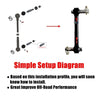 Front Sway Bar Links Disconnects For Jeep Wrangler JK JKS 2/4 Doors 2007-2018 Adjustable Quick Disconnect Parts 2.5-6" Lifts 