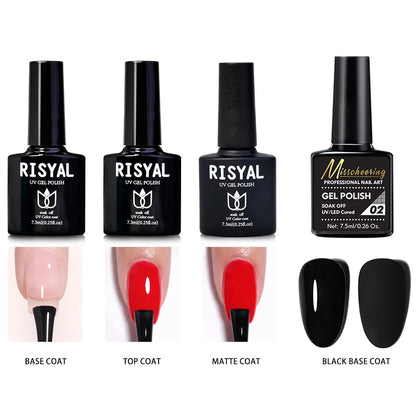 Nail Extension Gel Kit, 12 Colors Extension Nail Extension Gel Set Soak Off UV Gel For All In One Kit Builder Nail Gel Gift