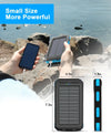 Waterproof Outdoor Solar Power Bank 38800mAh Dual USB Travel Outdoor Solar Mobile Phone Charger Solar Powerbanks For Camping