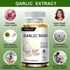 Garlic Extract 5000 Mg Antioxidant Supplement Supports Immune System Balances Cholesterol Promotes Heart Health 120 Capsules
