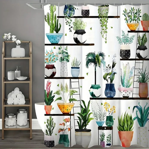 Bohemian Flower Bathroom Curtain Colorful Boho Floral Print Beautiful Bright Polyester Fabric Cloth Shower Curtain for Bathroom