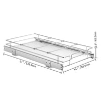 VEVOR Pull Out Cabinet Organizer, Chrome-Plated Steel Roll Out Drawers, Sliding Drawer Storage for Inside Kitchen Cabinet