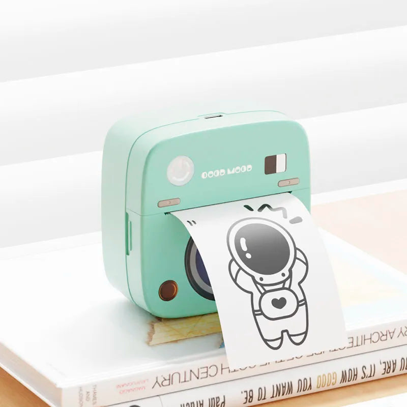 C1 Photo Mini Printer iOS Android Bluetooth Sticker Printers Label Maker Machine for Code Tag  Study Notes DIY Children Toys