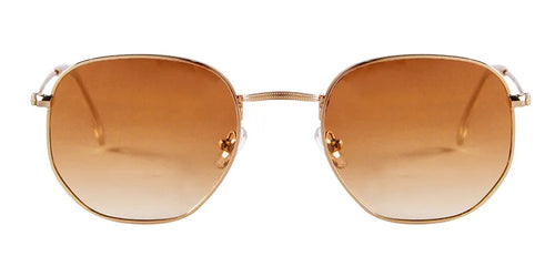 Update XL Hexagon Polarized Sunglasses Men Women Brand Design Retro Flat Top Red Lens Metal Frame Sun Glasses Shades Female S459