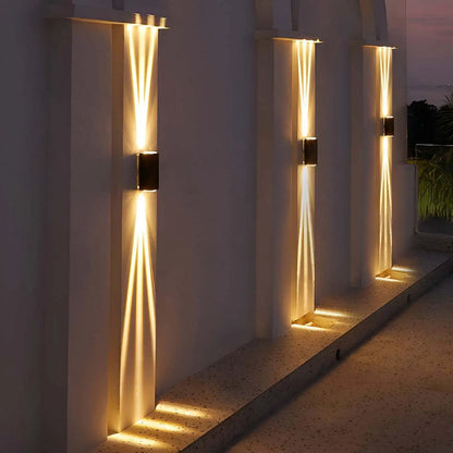 LED Up & Down Modern Wall Lamp, Aluminum Anti-Rust Outdoor Indoor Wall Sconce, 10W 3000K Warm White