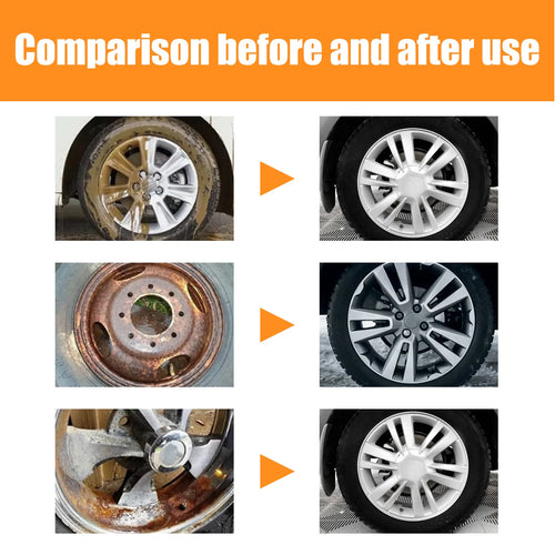 Wheel Cleaner Spray Professional Aluminum Rim Cleaner 100ml Brake Dust Remover Wheel Cleaner Long-Lasting Car Detailing Solution