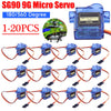SG90 9G Micro Servo Motor for For RC Car Toy Airplane 180/360° Fixed Wing Micro Servo Motor for RC Helicopter Aircraft Airplane