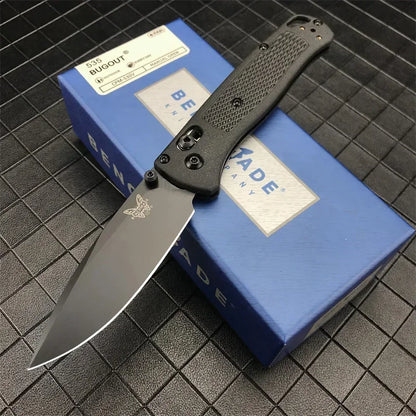 BM 535 Portable Folding Knife 440C Blade Nylon Fiber Handle Pocket EDC Outdoor Adventure Camping Knife Black Blade / White Blade