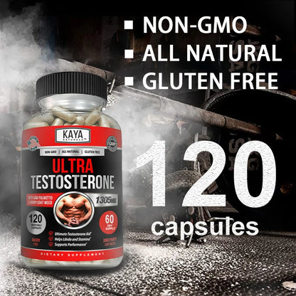 Male Muscle Booster - Natural Workout Supplement To Boost Energy, Endurance and Strength