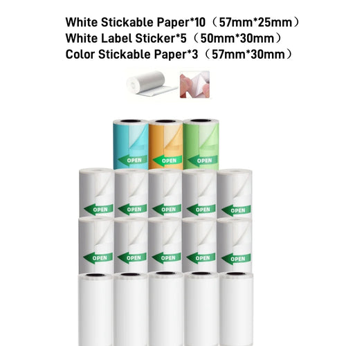 B3 Portable Photo Printer with Bluetooth iOS Android for Inkless Thermal Printing  Sticker Printer Label Maker DIY Toy Kids Gift