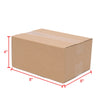 100-Pack Corrugated Cardboard Shipping Boxes   8x6x4" 6x4x4" 6x4x2" 4x4x4" Mailing, Packing, Moving & Storage for Business/Home