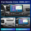 Podofo Android Car Radio For Honda Civic 2006-2011 Android Auto 2Din Multimedia Player GPS Navigation Radio No DVD Head Unit