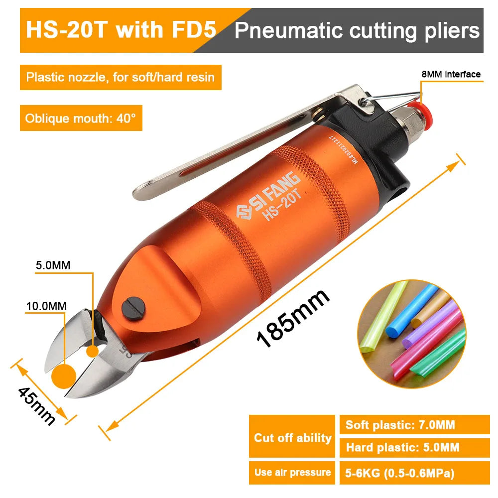 Pneumatic Scissors High Speed Hard Sharp Cutter Cutting Tools for Metal Wire Plastic Electronic Component PVC Nipper Clamp
