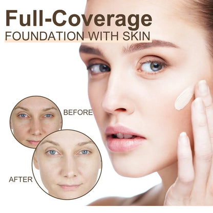 Liquid Concealer Foundation Face Invisible Pores Full Coverage Dark Spots Brighten Skin Oil Control Cosmetics Waterproof Lasting