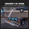 VEVOR Motorcycle Carrier, 2-Bike 600 LBS Aluminum Motorcycle Carrier Hitch Mount, Loading Ramp, Scooter Dirt Bike Trailer Hauler