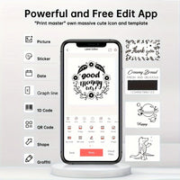 Marklife P50 Label Maker Mini Portable Thermal Printer Self-adhesive Label Printer Similar as E210 M110 Print Label Sticker