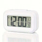 Smart Digital Alarm Clock Black White LCD Display with Temperature Calendar Timer Led Light for Bedroom Office (Without Battery)