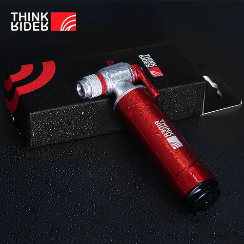 ThinkRider CO2 Pump For Bicycle Schrader Presta Adapter Bike Pump Inflator Aluminum Tire Tube Mini size MTB Bicycle Pumps CO2 Ca