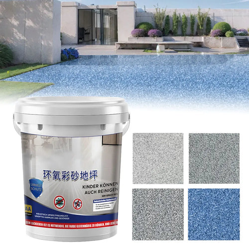 Newest High-Gloss Marble Effect Epoxy Floor Coating Indoor Outdoor Pure Natura Anti Slip Floor Paint 500g 4pcs/square meter