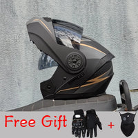 ORZ-161 Modular Filp up Motorcycle Helmet Full Face Racing Helmet Dual Visors DOT Approved motosiklet kaskı